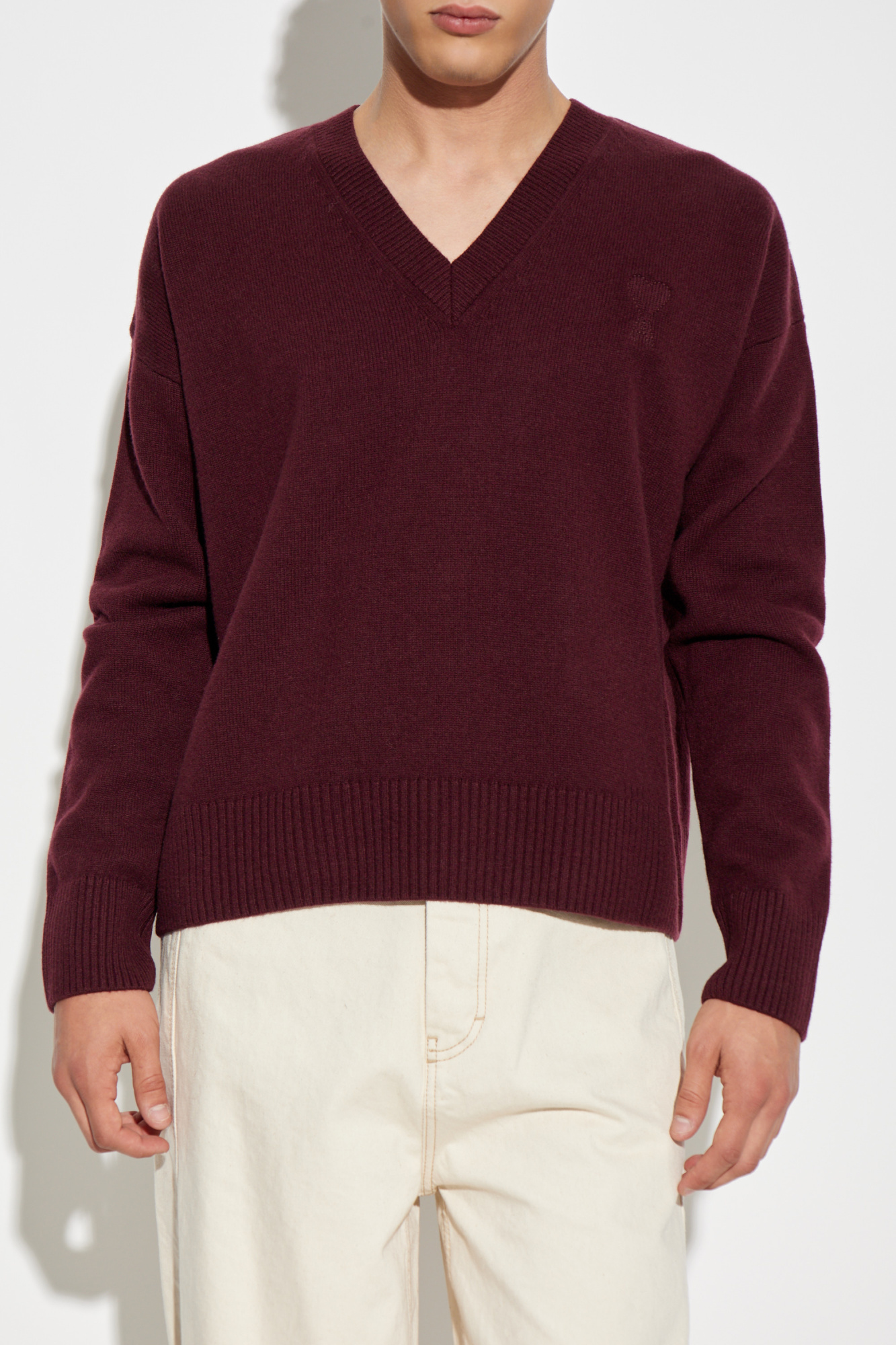 【送料&関税込】Ami Alexandre Mattiussi Sweater Grey Sweater with logo Ami Alexandre Mattiussi - Vitkac France